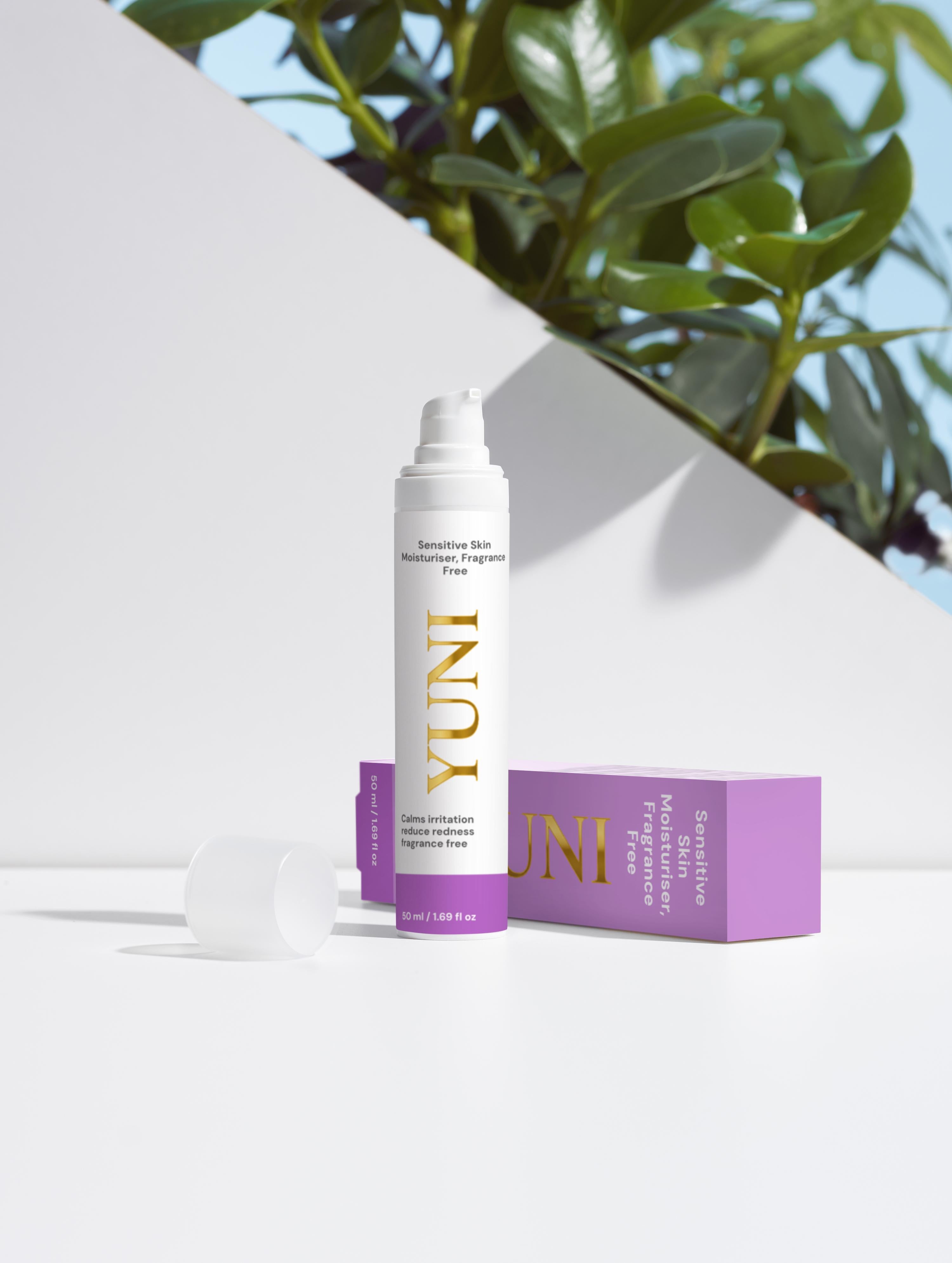 Crema hidratante para pieles sensibles, sin fragancia